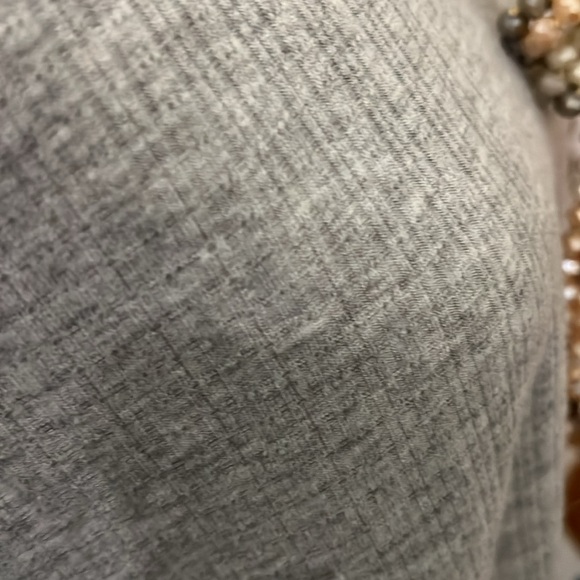 Elbow sleeve, more than a casual tee. Necklace NOT included. Mixed media. - Picture 6 of 8